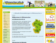 Tablet Screenshot of dithmarschen-info.de